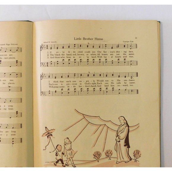 Missionary Melodies Song Book 1950 Vintage Children Sunbeams Broadman Press HB - Picture 6 of 10